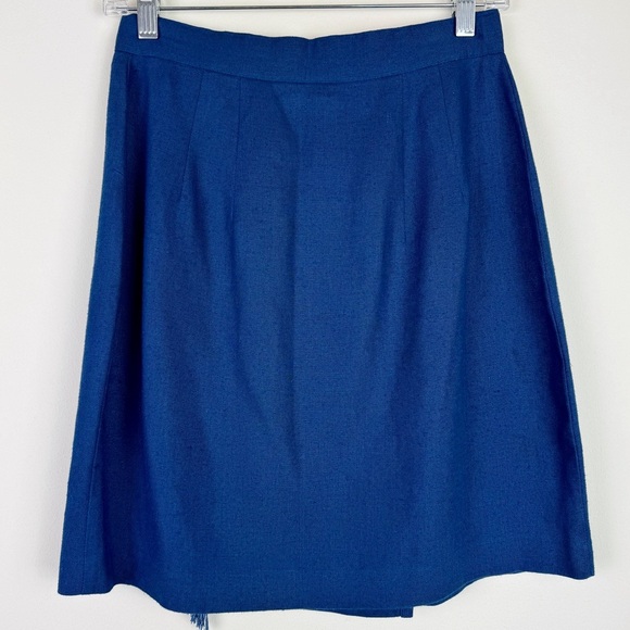 Daily Habit Vintage Linen Blend Wrap Skirt - Picture 6 of 7